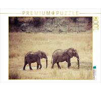 CALVENDO Puzzle Éléphants du Serengeti 1000 Pieces 64 x 48 cm from Salke Hartung