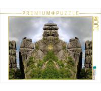 Puzzle CALVENDO Les Externsteine vus dans un miroir | 1000 pièces, format assemb