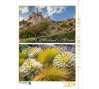 CALVENDO Puzzle Les Jardins de St Michael's Mount en Cornouailles, Angleterre 1000 pièces Taille de la Pose 48 x 64 cm Photo Puzzle Image par Christian Müringer