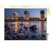 Puzzle CALVENDO Les maisons-grues du port de Rheinau | 1000 pièces, format assem