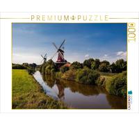 Puzzle CALVENDO Les moulins jumeaux de Greetsiel | 1000 pièces, format assemblé
