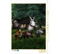 Puzzle · Die Bremer Stadtmusikanten 1000 Teile Puzzle Hoch | Ein Motiv aus dem Kalender Märchenhaftes · 1000 pièces · Format assemblé 64 × 48 cm · CALVENDO Puzzle