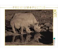 CALVENDO Puzzle Rhinos 1000 Pieces 64 x 48 cm from Gerald Wolf