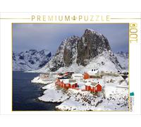 Puzzle CALVENDO Les rorbuer à Hamnoy en hiver | 1000 pièces, format assemblé 64
