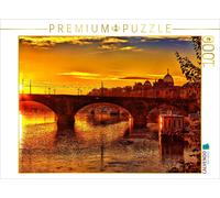Puzzle CALVENDO Lever du soleil sur l'Elbe à Dresde | 1000 pièces, format assemb