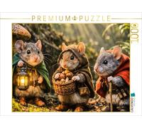Puzzle CALVENDO L'expédition dans la forêt des trois petites souris aventurières