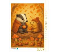 Puzzle CALVENDO L'heure du thé dans la forêt | 1000 pièces, format assemblé 64 ×