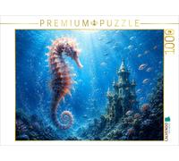 Puzzle CALVENDO L'hippocampe du château de corail | 1000 pièces, format assemblé