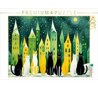 Puzzle CALVENDO L'hiver des chats | 1000 pièces, format assemblé 64 × 48 cm | Pu