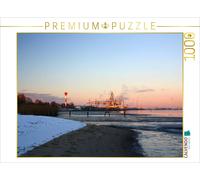 Puzzle CALVENDO L'hiver sur les rives de la Weser | 1000 pièces, format assemblé