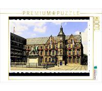 CALVENDO Puzzle Hôtel de Ville sur la Burgplatz avec Le Monument Jan-Wellem 1000 Pieces 64 x 48 cm from mitifoto