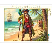 CALVENDO Puzzle L'île au trésor - Long John Silver apparaît | 1000 pièces de Taille de la Pose 64 x 48 cm Puzzle Photo pour des Heures heureuses