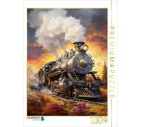 Puzzle · Locomotives Steampunk | En roulant à travers un paysage charmant · 1000 pièces · Format assemblé 64 × 48 cm · CALVENDO Puzzle