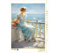 Puzzle · Lorsqu'on nourrit Les Oiseaux | Peinture impressionniste · 1000 pièces · Format assemblé 64 × 48 cm · CALVENDO Puzzle