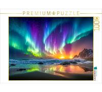Puzzle CALVENDO Lumières dansantes sur une mer glacée | 1000 pièces, format asse