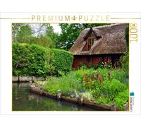 CALVENDO Puzzle Maison en Bois à Toit de roseaux 1000 Pieces 64 x 48 cm from Pia Thauwald