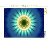 Puzzle CALVENDO Mandala « Lumière bleue » | 1000 pièces, format assemblé 64 × 48