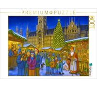 Puzzle CALVENDO Marché de Noël sur la Marienplatz de Munich | 1000 pièces, forma