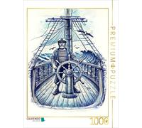 Puzzle CALVENDO Marin avec à la barre du voilier | 1000 pièces, format assemblé