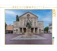 Puzzle CALVENDO Monument à Goethe et Schiller devant le Théâtre national de Weim