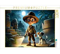 Puzzle CALVENDO Mystères au clair de lune : la découverte nocturne de Max et Bud