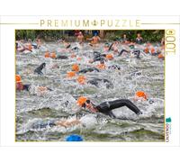Puzzle CALVENDO Nager dans le Main lors du triathlon de la Mainfranken à Kitzing