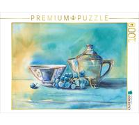CALVENDO Puzzle Nature Morte en Turquoise 1000 Pieces 64 x 48 cm from Jitka Krause