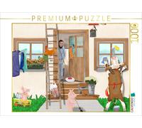 Puzzle CALVENDO Nettoyage de printemps avec les animaux de la ferme | 1000 pièce