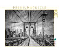 CALVENDO Puzzle New York Ville Pont de Brooklyn Monochrome 1000 Pieces 64 x 48 cm from Melanie Viola