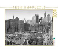 Puzzle CALVENDO New York d'antan : Broadway, City Hall Park, le Singer, Park Row