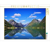 Puzzle CALVENDO Norvège - Fjord de Fjaerland | 1000 pièces, format assemblé 64 ×