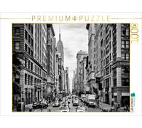 CALVENDO Puzzle NYC 5th Avenue Monochrom 1000 Teile Puzzle quer 1000 Pieces 64 x 48 cm from Melanie Viola