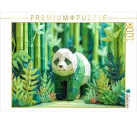 Puzzle CALVENDO Origami panda dans la forêt de bambous | 1000 pièces, format ass