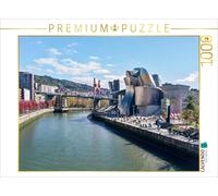 Puzzle · Panorama mit Guggenheimim Mus | Modernes Stadtpanorama Bilbao · 1000 pièces · Format assemblé 64 × 48 cm · CALVENDO Puzzle