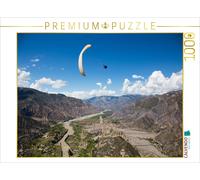 CALVENDO Puzzle Parapente Bolivie La Paz - Huajchilla 1000 Pieces 64 x 48 cm from Tobias Indermuehle