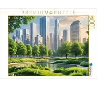 Puzzle CALVENDO Parc avec étang | 1000 pièces, format assemblé 64 × 48 cm | Puzz