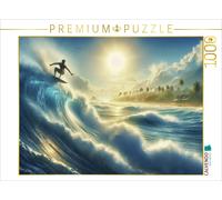 Puzzle CALVENDO Parfois, il vaut mieux se contenter de nager avec les vagues plu
