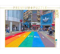 Puzzle CALVENDO Passage piéton arc-en-ciel à Taipei | 1000 pièces, format assemb