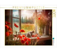 Puzzle CALVENDO Pavot rouge | 1000 pièces, format assemblé 64 × 48 cm | Puzzle p