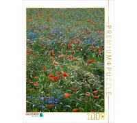 Puzzle CALVENDO Pavots et bleuets | 1000 pièces, format assemblé 64 × 48 cm | Pu