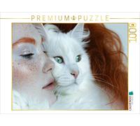 Puzzle · Persan Blanc | Des beautés en harmonie de couleurs · générées par l'IA · 1000 pièces · Format assemblé 64 × 48 cm · CALVENDO Puzzle