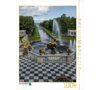 CALVENDO Puzzle Peterhof: Großer See-Kanal und Fontänen-Allee 1000 Teile Puzzle Hoch 1000 Pieces 48 x 64 cm from Hermann Koch