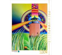 Puzzle CALVENDO Phare « Rotes Kliff », Sylt | 1000 pièces, format assemblé 64 ×