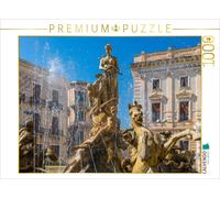 CALVENDO Puzzle Piazza Archimède avec Fontaine Artémis Syracusa 1000 Pièces Taille de la Lege 64x48cm Photo Puzzle Image par Olaf Bruhn