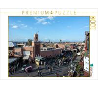 Puzzle CALVENDO Place Djemaa el-Fna, Marrakech | 1000 pièces, format assemblé 64