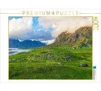 Puzzle · Plage d'Uttakleiv au crépuscule, Lofoten | 1000 pièces · Format assemblé 64 × 48 cm · CALVENDO Puzzle