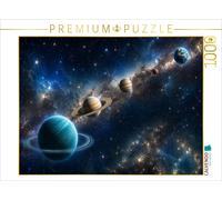 Puzzle CALVENDO Planètes : Uranus, Saturne, Jupiter, Mars et la Terre | 1000 piè