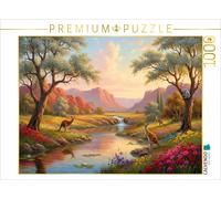 Puzzle CALVENDO Point d'eau australien - Paysage avec un kangourou et un koala |