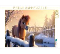 Puzzle CALVENDO Poney Bella en hiver | 1000 pièces, format assemblé 64 × 48 cm |