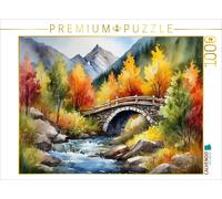 Puzzle CALVENDO Pont sur un ruisseau de montagne | 1000 pièces, format assemblé
